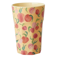 Peach Print Melamine Tall Cup By Rice DK